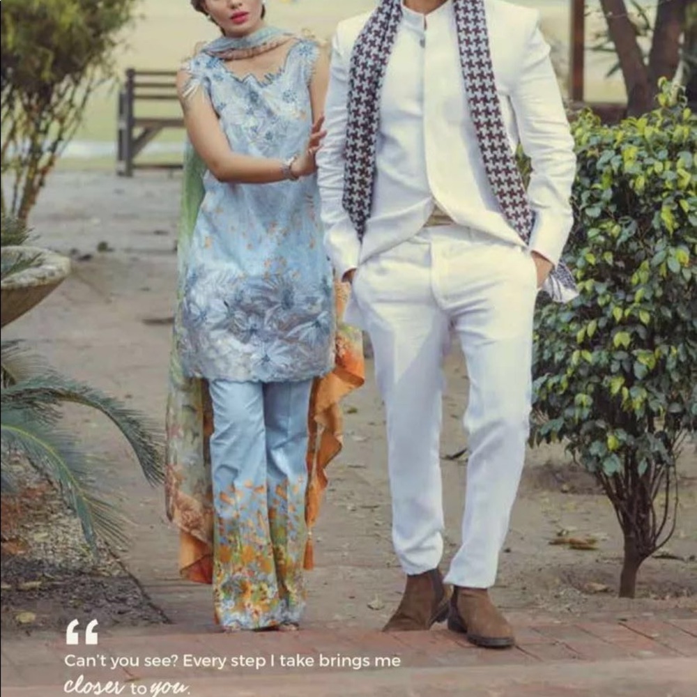 Rungrez lawn suit desi clothes ethnic wear - Picture 2 of 6